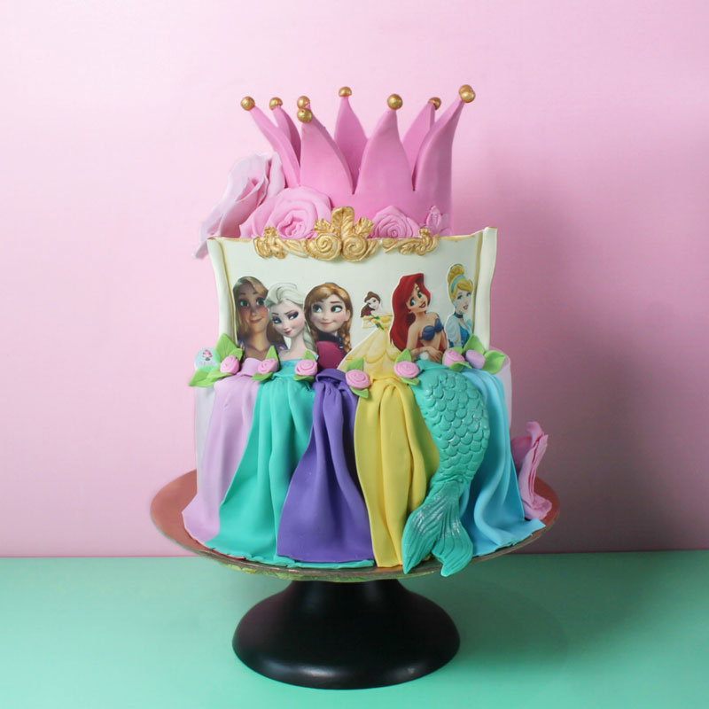 Disney-Princess-Theme-Cake