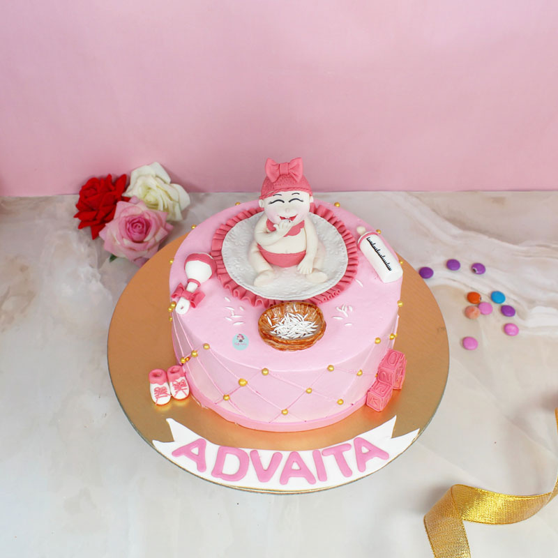 Cute-Annaprashan-Cake