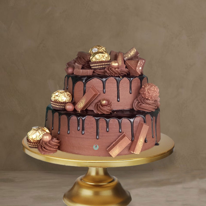Double-Tier-chocolate-Overloaded-Cake