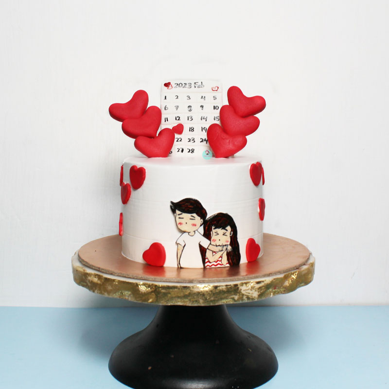 Couple-Love-Theme-Cake