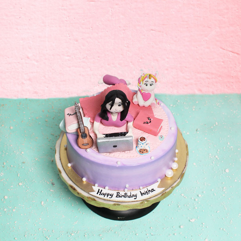 Cute-Girl-Theme-Cake