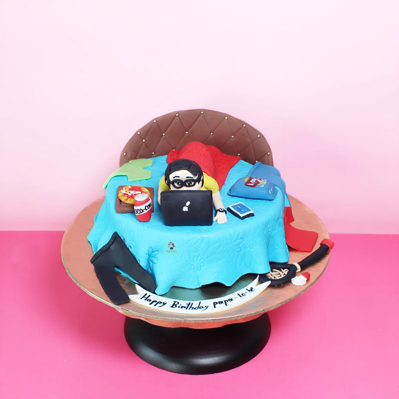Relaxing-Boy-Theme-Cake